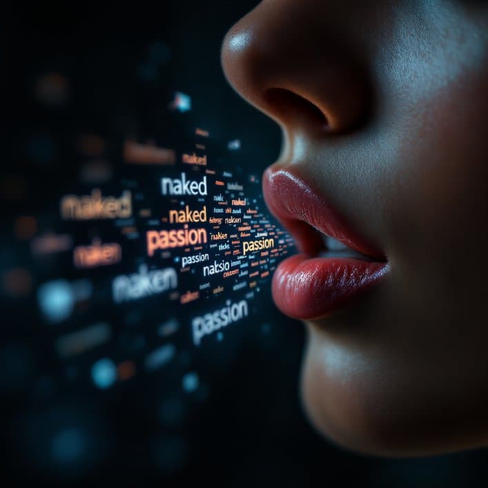 A person typing a creative prompt