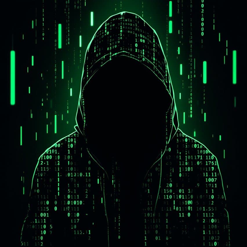 An abstract image representing privacy and security