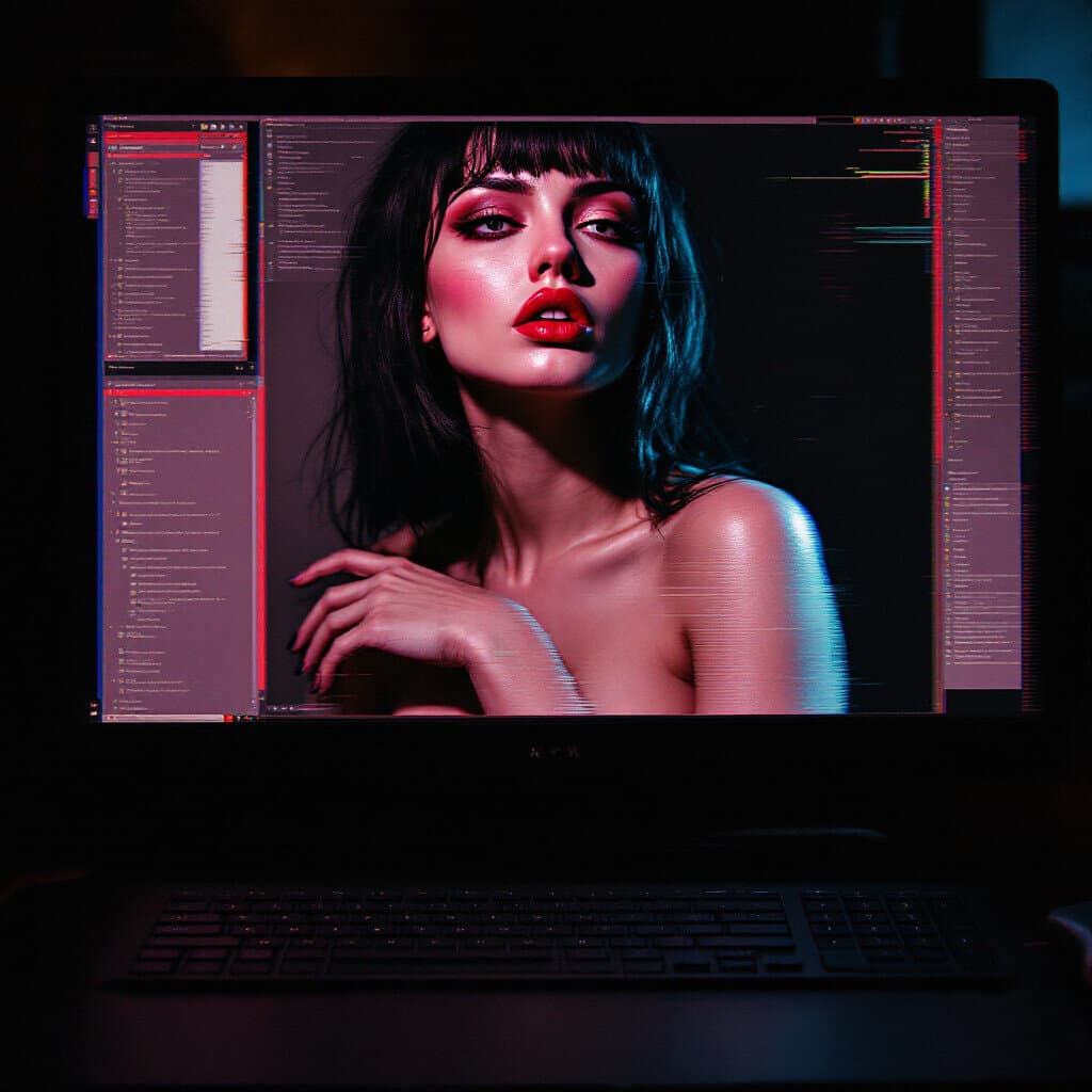 A visual of a bad AI generation with distortions